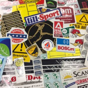 Diverse klistremerker