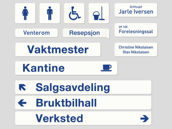 Dørskilt, kontorskilt og infotavler - Bilde 3
